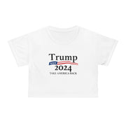 White Trump 2024 Rally Women Crop Top