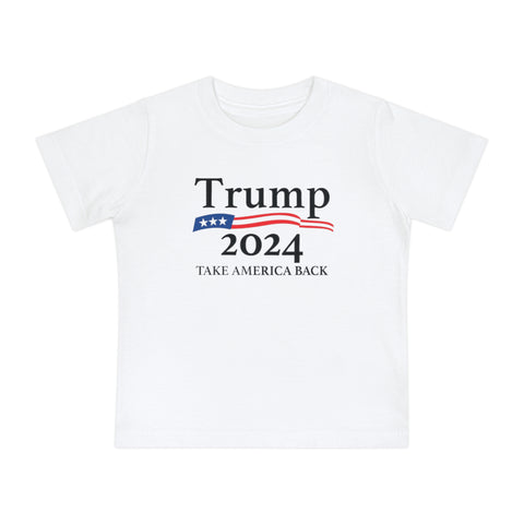 Baby 'Trump 2024 - Take America Back' Short Sleeve Onesie USA