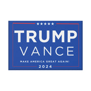 Trump and Vance 2024 Blue Yard Sign - Make America Great Again!