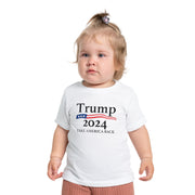 Baby 'Trump 2024 - Take America Back' Short Sleeve Onesie USA