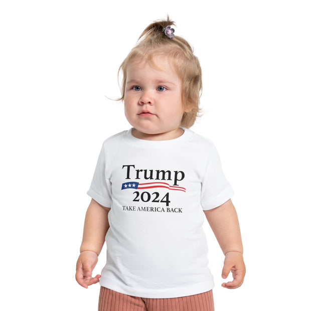 Baby 'Trump 2024 - Take America Back' Short Sleeve Onesie USA