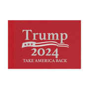 Red Donald Trump Take America Back Flag Rally 2024