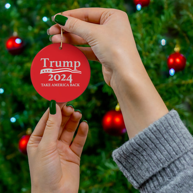 Limited Edition Donald Trump Rally 2024 Christmas Ornament - Make Christmas Great Again!