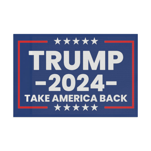 Trump Rally Truck Flag Take America Back 2024 Blue