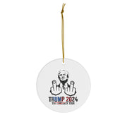 Limited Edition Donald Trump Rally 2024 Funny Christmas Ornament - Christmas Great Again!