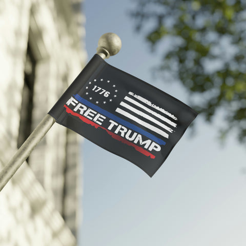 1776 Free Donald Trump Patriotic Flag - American Pride Vintage Flag