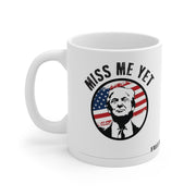 White Trump Mugshot coffee cup | Trump 2024 Rally Campaign Products