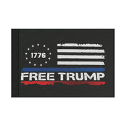 "1776 Free Donald Trump Patriotic Flag - American Pride Vintage Flag