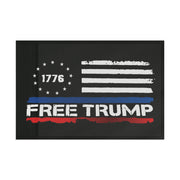 "1776 Free Donald Trump Patriotic Flag - American Pride Vintage Flag