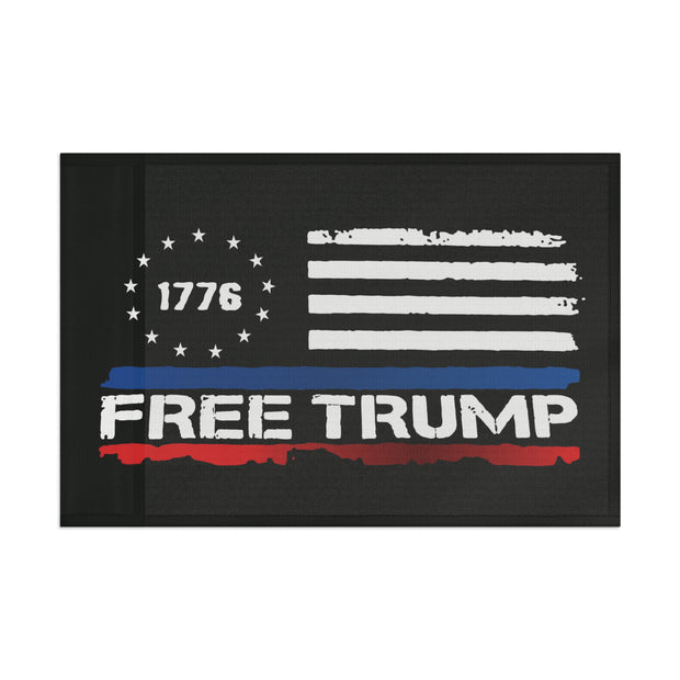 1776 Free Donald Trump Patriotic Flag - American Pride Vintage Flag