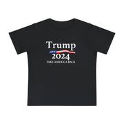 Baby 'Trump 2024 - Take America Back' Short Sleeve Onesie USA