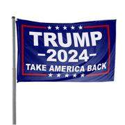 Trump Rally Truck Flag Take America Back 2024 Blue