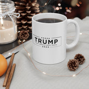 White Trump Mugshot coffee cup | Trump 2024 Rally Campaign