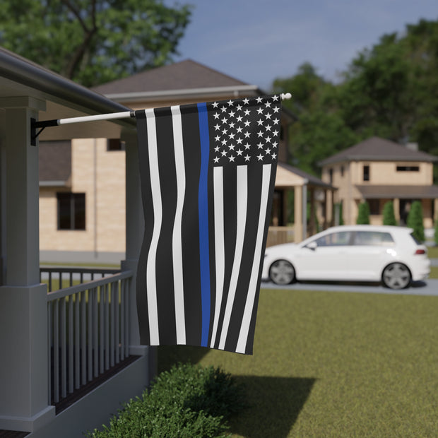 Thin Blue Line Flag - Trump Rally 2024 Campaign