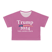 Pink Trump 2024 Rally Women Crop Top