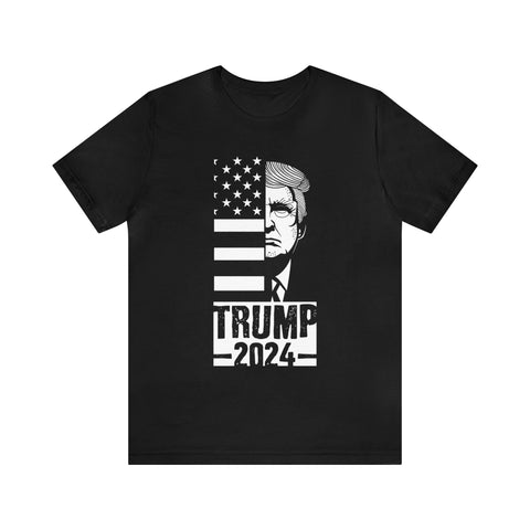 Get Your Stylish Trump 2024 T-Shirt - American Flag Trump 2024 Rally Shirts Limited Edition | FREETRUMP.COM