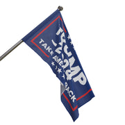 Trump Rally Truck Flag Take America Back 2024 Blue