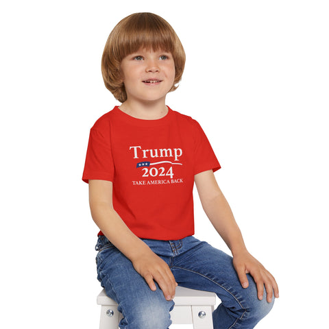 Kids' 'Trump 2024 - Take America Back' Patriotic T-Shirt