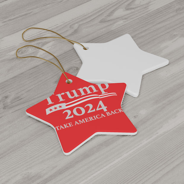 Limited Edition Donald Trump Rally 2024 Christmas Ornament - Make Christmas Great Again!