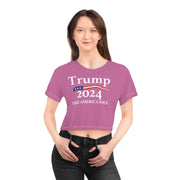 Pink Trump 2024 Rally Women Crop Top