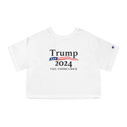 Women Crop Top Trump 2024 Take America Back T-Shirt