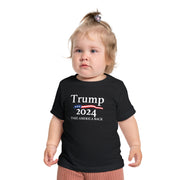 Baby 'Trump 2024 - Take America Back' Short Sleeve Onesie USA