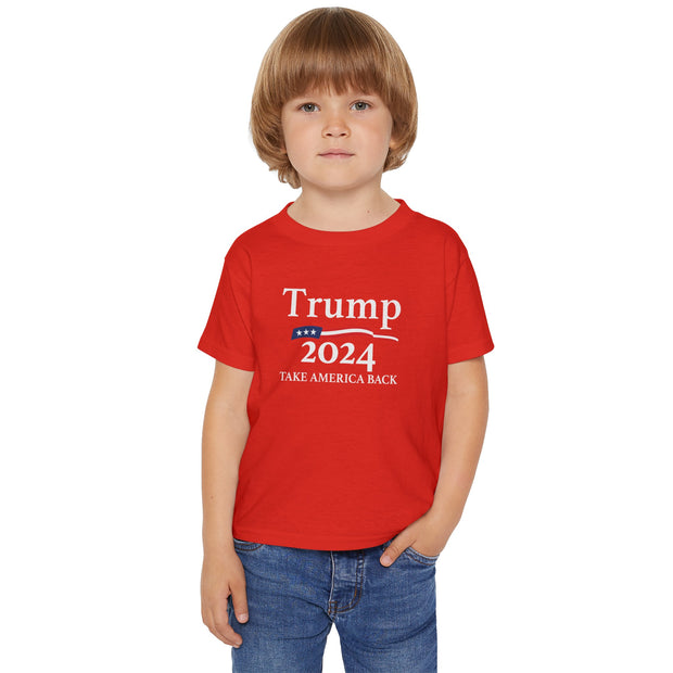 Kids' 'Trump 2024 - Take America Back' Patriotic T-Shirt