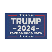 Trump Rally Truck Flag Take America Back 2024 Blue