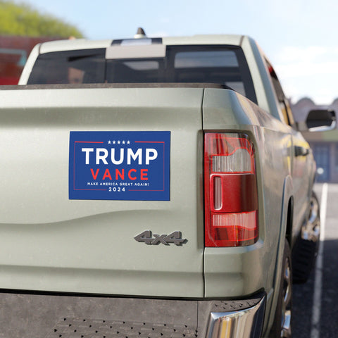 Trump Vance 2024 Car Magnet – Make America Great Again!