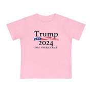 Baby 'Trump 2024 - Take America Back' Short Sleeve Onesie USA