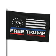 "1776 Free Donald Trump Patriotic Flag - American Pride Vintage Flag