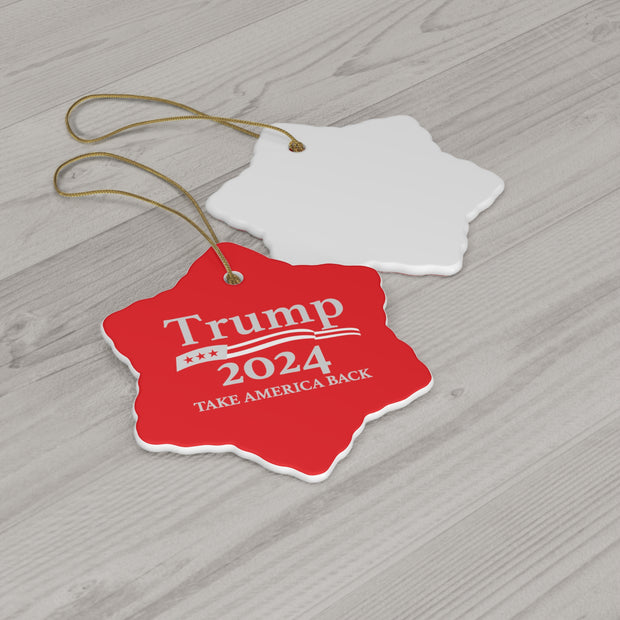 Limited Edition Donald Trump Rally 2024 Christmas Ornament - Make Christmas Great Again!