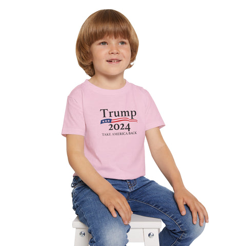 Kids' 'Trump 2024 - Take America Back' Patriotic T-Shirt