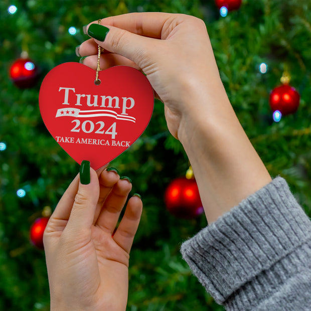 Limited Edition Donald Trump Rally 2024 Christmas Ornament - Make Christmas Great Again!