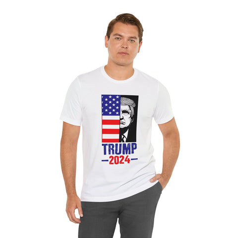 Get Your Stylish Trump 2024 T-Shirt - American Flag Trump 2024 Rally Shirts Limited Edition | FREETRUMP.COM