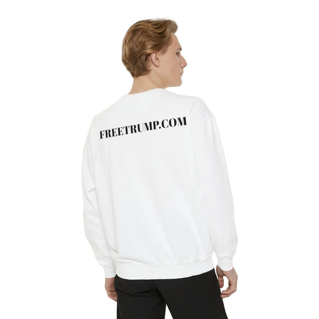 White Free Trump 2024 Comeback Tour Sweater -Limited Edition Designs | FREETRUMP.COM