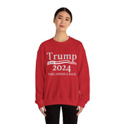 Trump 2024 Take America Back Sweatshirt - Show Your Support in Style this Winter