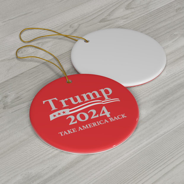 Limited Edition Donald Trump Rally 2024 Christmas Ornament - Make Christmas Great Again!