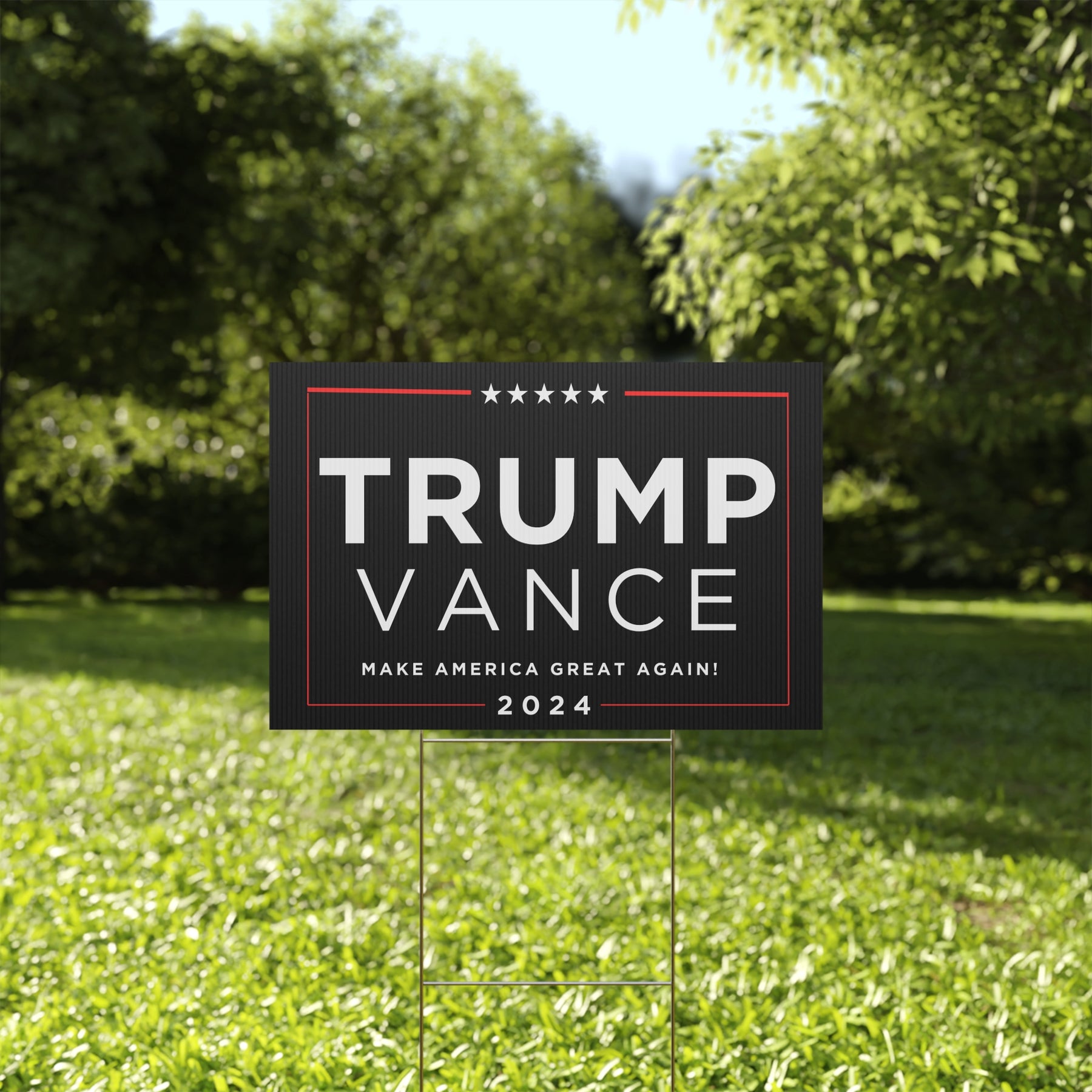 Trump Vance 2024 Yard Sign - Make America Great Again Campaign Sign ...