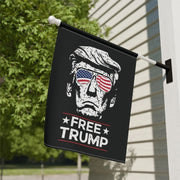 Free Trump Rally Truck and House Flag Take America Back 2024 Blue