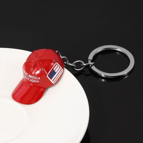 Trump 2024 MAGA Hat Keychain" Make America Great Again Key Chain