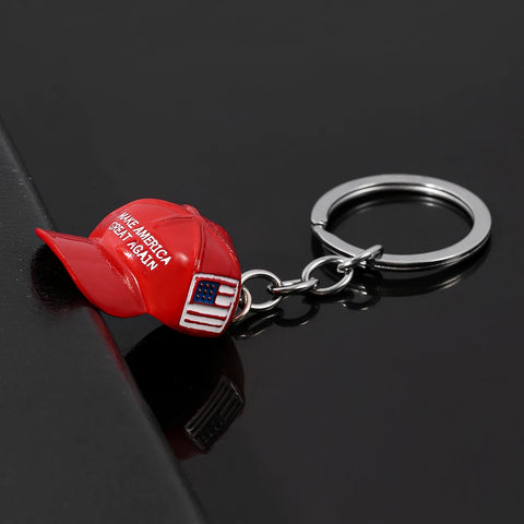 Trump 2024 MAGA Hat Keychain" Make America Great Again Key Chain