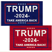 Trump Rally Truck Flag Take America Back 2024 Blue