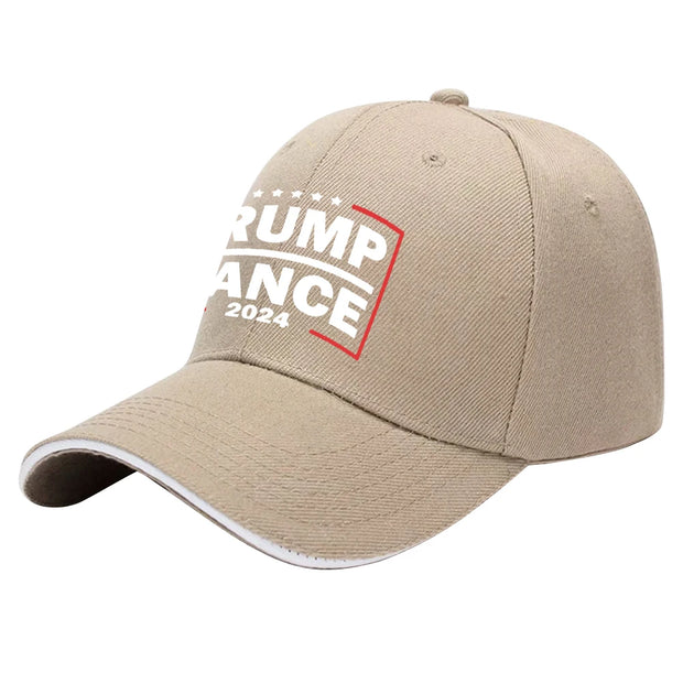 Beige "Trump Vance 2024" Campaign Cap