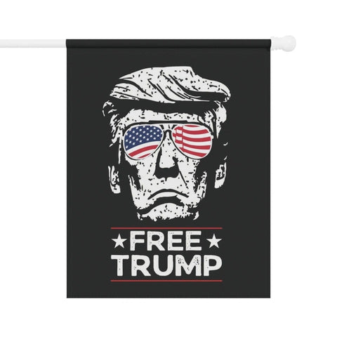 Free Trump Rally Truck and House Flag Take America Back 2024 Blue