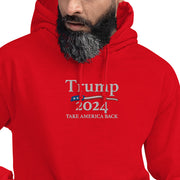 Trump 2024 Take America Back Hoodie with USA Flag