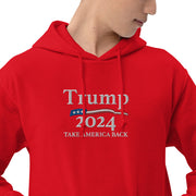 Trump 2024 Take America Back Hoodie with USA Flag