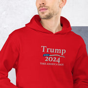 Trump 2024 Take America Back Hoodie with USA Flag