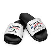 Stride with Pride - Trump 2024 Take America Back Womens Flip Flop Slides