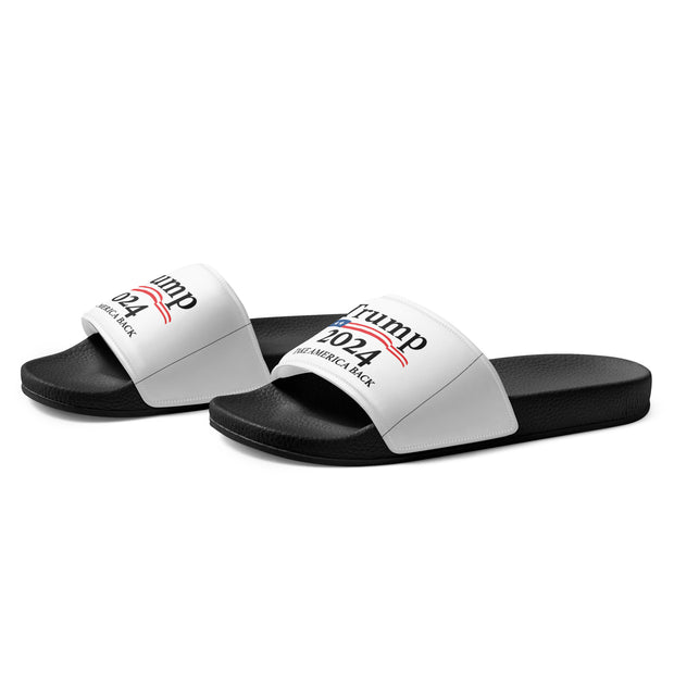 Stride with Pride - Trump 2024 Take America Back Womens Flip Flop Slides